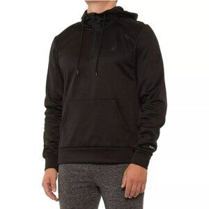 Spyder Active ProW B Black Hooded Full Zip Men's Sweatshirt Jacket Size L